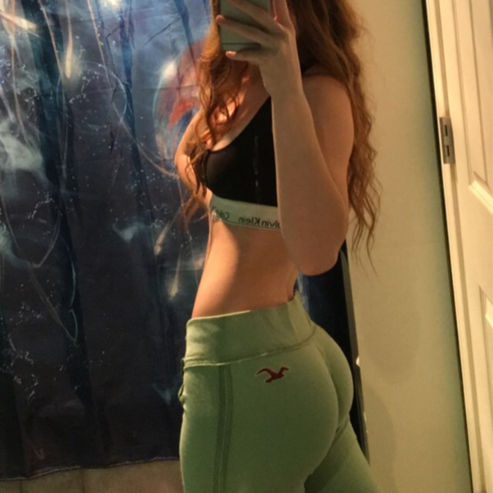 Green Rare Vintage Hollister yoga pants